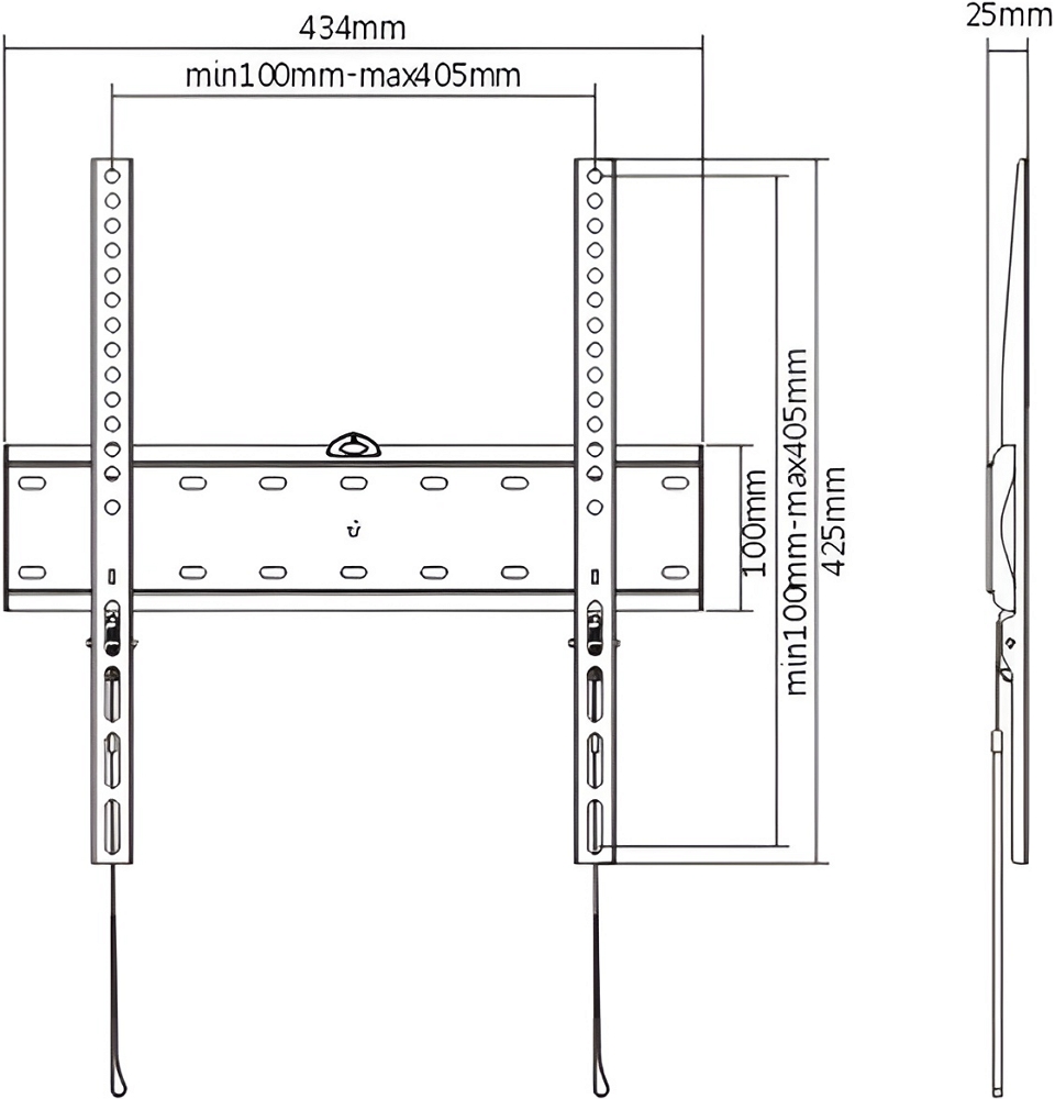 Кронштейн ТВ Gembird WM-55F-02 photo 3