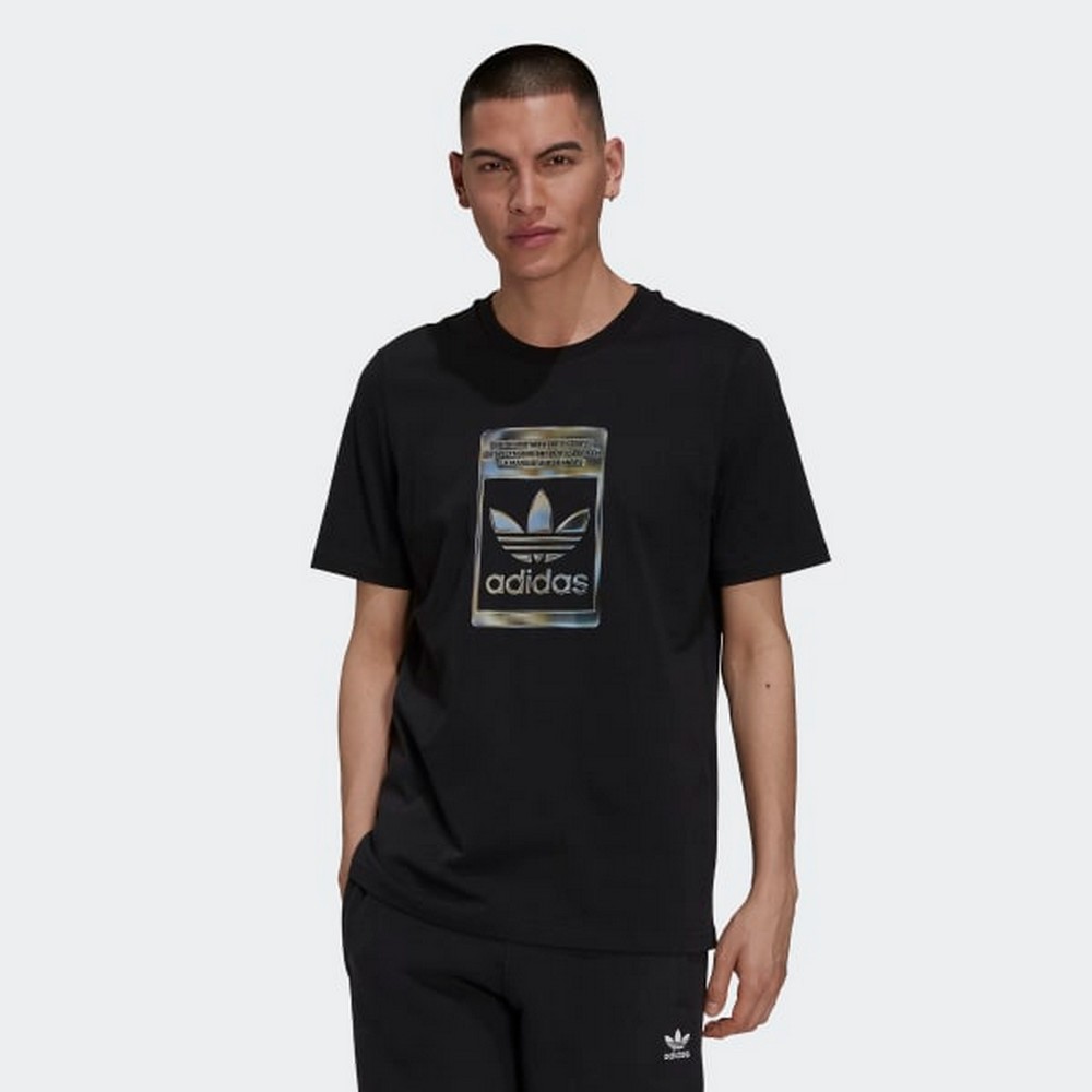 Tricou bărbătesc Adidas CAMO INFILL TEE     BLACK S Negru photo 2