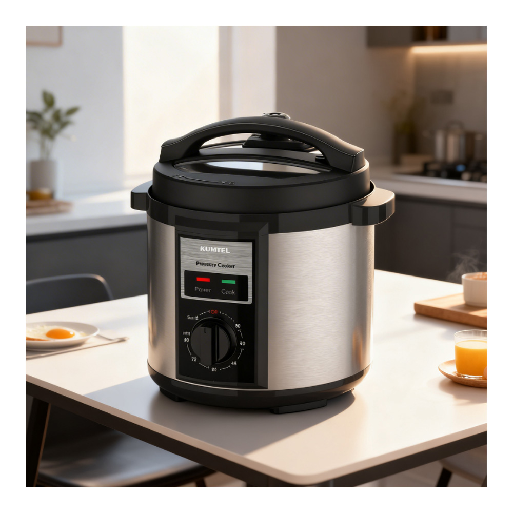 Multifierbator Kumtel HPC-02 / 3-4.9 l / 1000 / programe / Negru cu inox photo 6