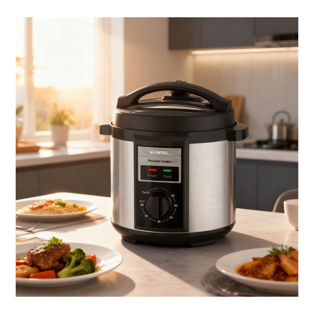 Multifierbator Kumtel HPC-02 / 3-4.9 l / 1000 / programe / Negru cu inox photo 7