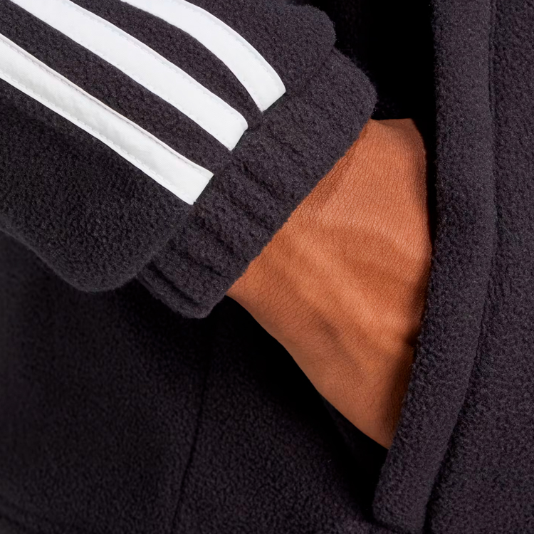 Hanorac pt bărbați Adidas Fleece hoodie XS Negru photo 3