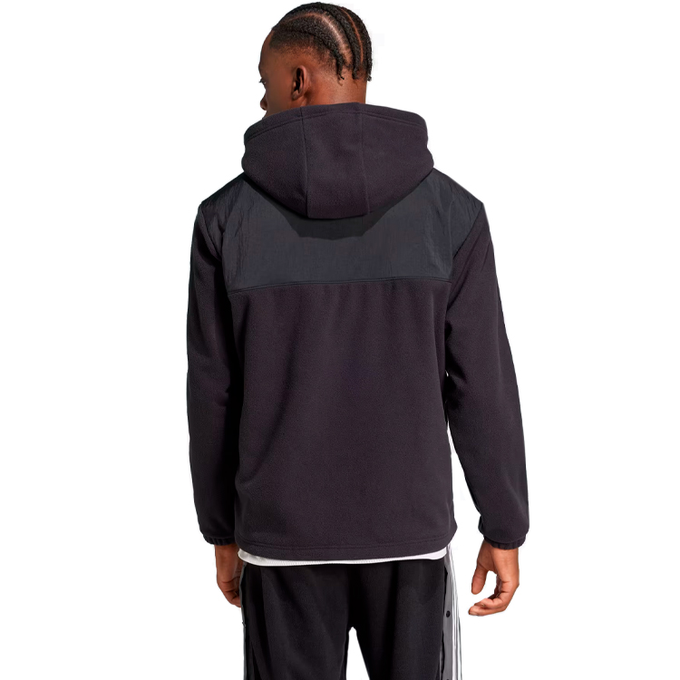 Hanorac pt bărbați Adidas Fleece hoodie XS Negru photo 5