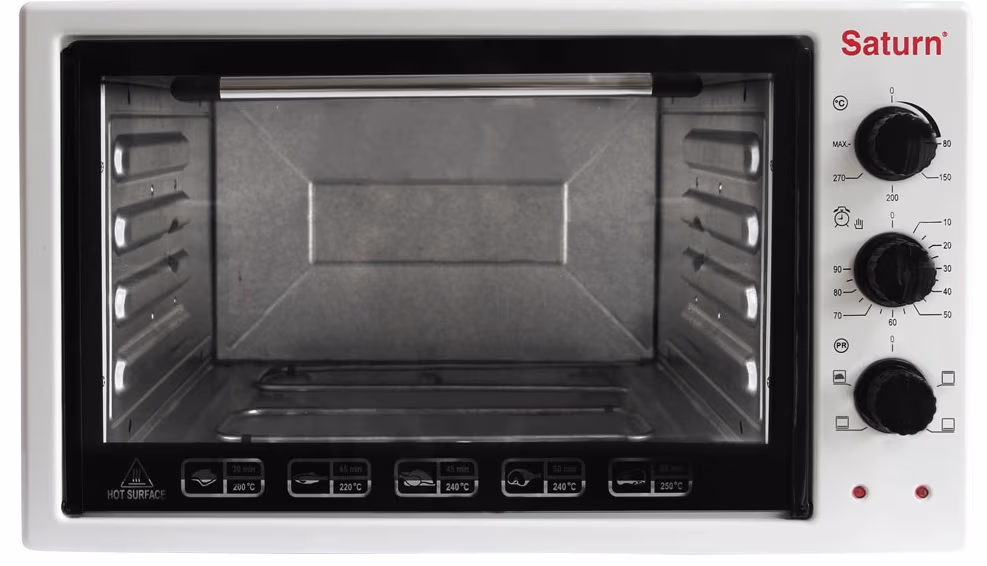 Cuptor electric Saturn ST-EC3802, 45 l, 1500 W, Alb 