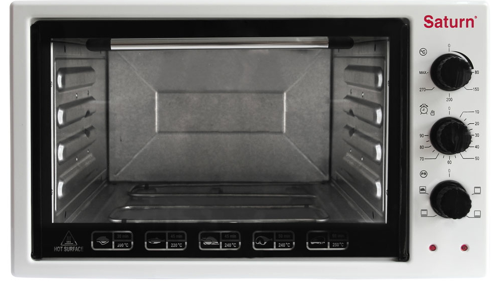 Cuptor electric Saturn ST-EC3802, 45 l, 1500 W, Alb photo 