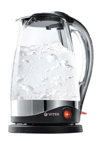 Чайник электрический Vitek VT-1102, 1.7 л, 2200 Вт, Белый