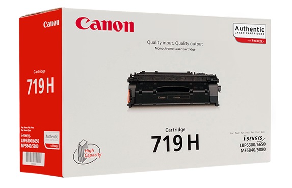 Laser Cartridge Canon 719H (HP CE505X), black (6400 pages) for LBP-6310dn/6670dn/6680x/6300dn/6650dn, MF5940dn/5980dw/5840dn/5880dn photo 1