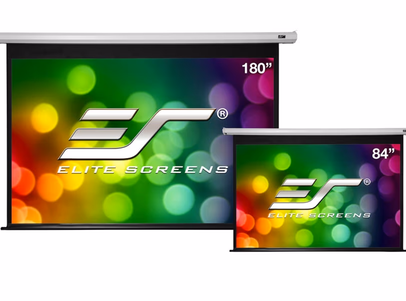 Elite Screens 106"(16:10) 228x143cm Spectrum Series Electric Screen with IR/Low Voltage 3-way wall box, White 