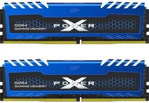 16GB (Kit of 2*8GB) DDR4-2666 Silicon Power XPOWER Turbine DDR4 Gaming UDIMM, PC21300, CL16, 1Gx8, 1.2V, Intel® XMP, Blue Aluminium Heatsink photo 1