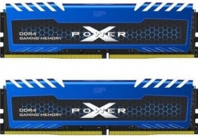 16GB (Kit of 2*8GB) DDR4-2666 Silicon Power XPOWER Turbine DDR4 Gaming UDIMM, PC21300, CL16, 1Gx8, 1.2V, Intel® XMP, Blue Aluminium Heatsink thumbnav 1