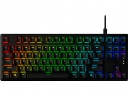 HYPERX Alloy Origins Core PBT Mechanical Gaming Keyboard (RU), HyperX Aqua - Tactile key switch, High-quality, Durable PBT keycaps, Backlight (RGB), 100% anti-ghosting, Ultra-portable design, Solid-steel frame, USB