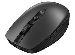 HP 710 Rechargeable Silent Mouse, Bluetooth 2.4GHz wireless, Syncs among three devices, 8 Buttons
