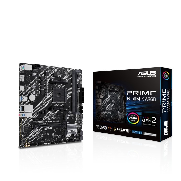 Материнская плата ASUS PRIME B550M-K ARGB / AM4 / B550 / DDR4 / mATX photo 1