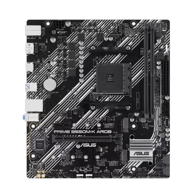 Материнская плата ASUS PRIME B550M-K ARGB / AM4 / B550 / DDR4 / mATX photo 2