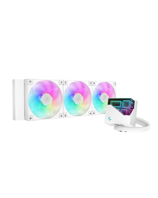 Жидкостный охладитель DEEPCOOL LT360 WH ARGB/ Universal/ <38.71dBA/ 72.04 CFM photo 1