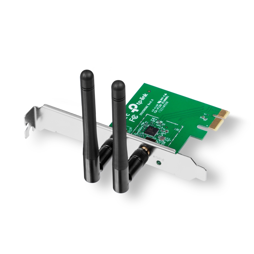 TP-LINK TL-WN881ND  N300 Wireless PCI Express Adapter, Atheros, 2T2R, 300Mbps on 2.4GHz, 802.11n/g/b, 2 detachable antennas photo 2