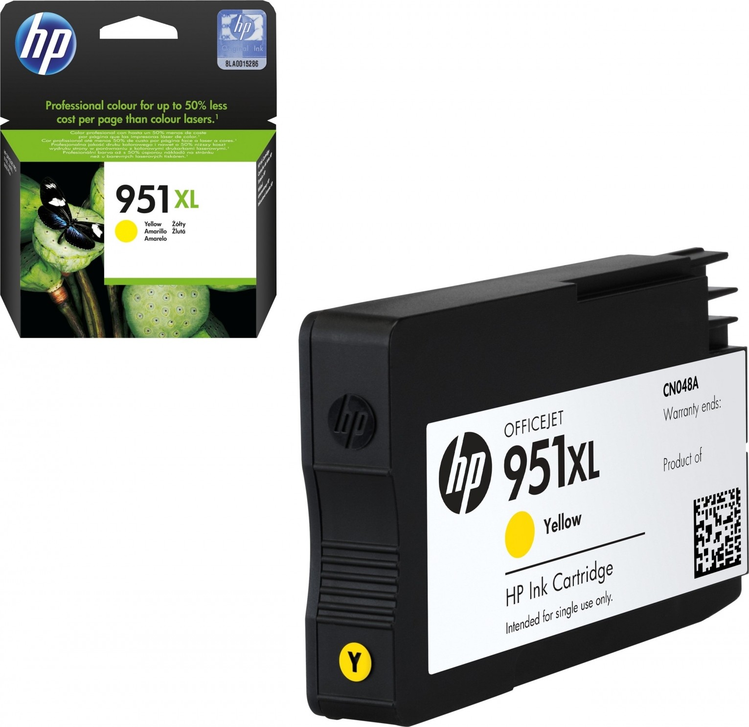 HP 951XL (CN048AE) Yellow Ink Cartridge, for OfficeJet PRO 8100 ePrinter , Pro 8600 Plus e-All-in-One , Pro 8600A (A911a) e-All-in-One , Pro 276dw , Pro 251dw, 1500 pages photo 2