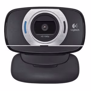 Logitech HD Webcam C615, Microphone (noise reduction), 1080p, 30 fps, FoV: 78°, Autofocus, Glass lens, Tripod-ready universal clip, up to 8 Megapixel images, Logitech Fluid Crystal™ Technology  with Autofocus,  fold-and-go design, fits laptops, LCD or CRT 