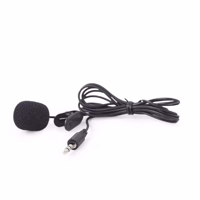 Gembird MIC-C-01 Clip-on 3.5 mm microphone, black 