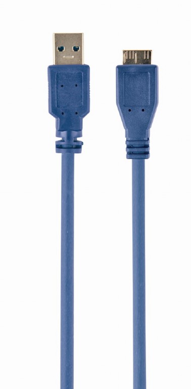 Cable USB3.0/Micro BM  - 0,5m - Cablexpert CCP-mUSB3-AMBM-0.5M, SuperSpeed USB 3.0 cable AM to Micro BM cable, 0.5 m photo 1