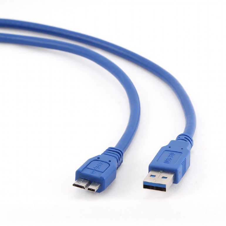 Cable USB3.0/Micro BM  - 0,5m - Cablexpert CCP-mUSB3-AMBM-0.5M, SuperSpeed USB 3.0 cable AM to Micro BM cable, 0.5 m photo 2
