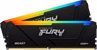 Оперативная память Kingston FURY® Beast DDR4 RGB 3200 МТ/с 16ГБ (Kit of 2*8GB) 