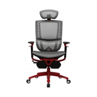 Игровое кресло 1STPLAYER ERGO PLAY/ 160kg/  3D armrest/ White&Red thumbnav 1