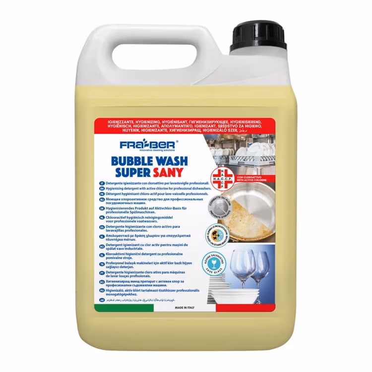 Detergent puternic pe/u MSV industriale, usor colorat,BUBBLE WASH SUPER SANY 5L 