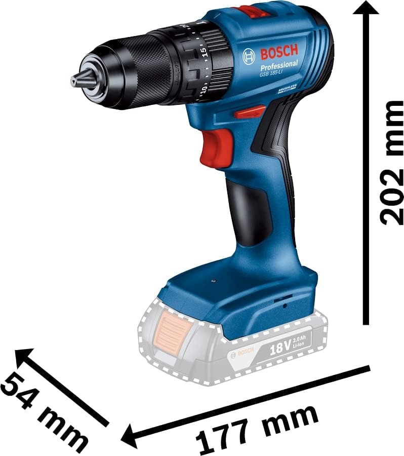 Аккумуляторная дрель-шуруповерт Bosch GSB 185 Li Solo, 06019K3103 photo 2