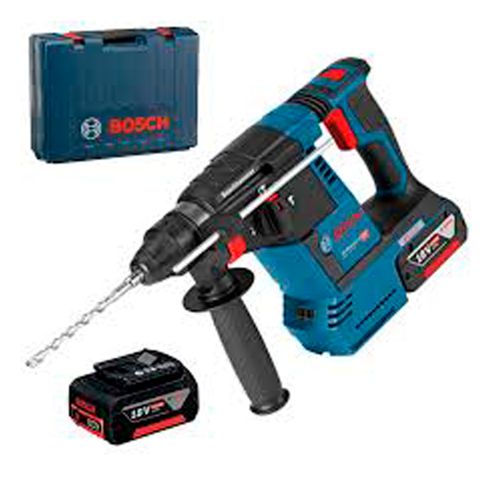 Ciocan rotopercutor acumulator Bosch GHB 18V-26 2x6.0Ah, 0611909003 photo 3