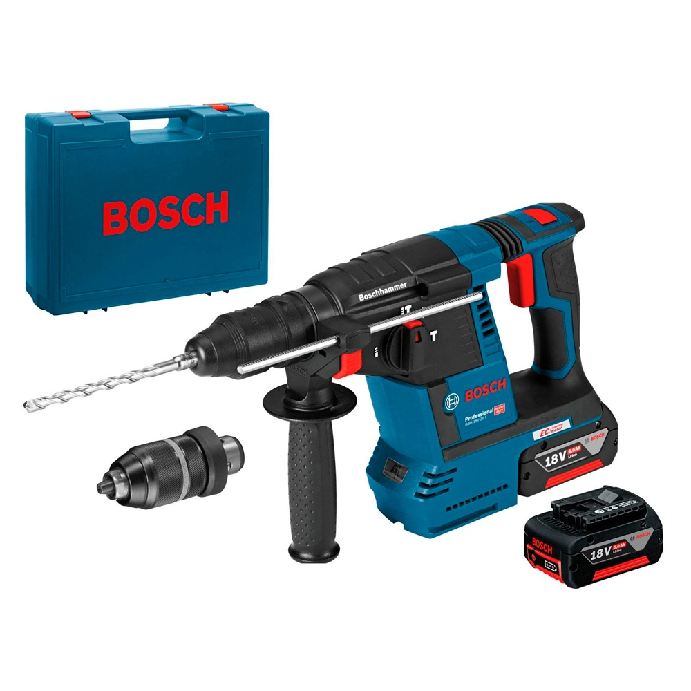 Перфоратор Bosch GBH 18V-26F 2x6.0AH, 0611910003