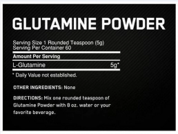Aminoacizi Optimum Nutrition ON GLUTAMINE POWDER 300G