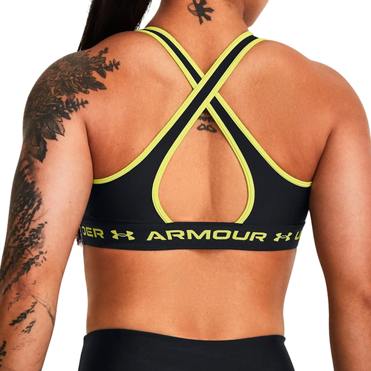 Спортивное бра Under Armour CROSSBACK MID BRA / Женский / XS / Черный photo 3