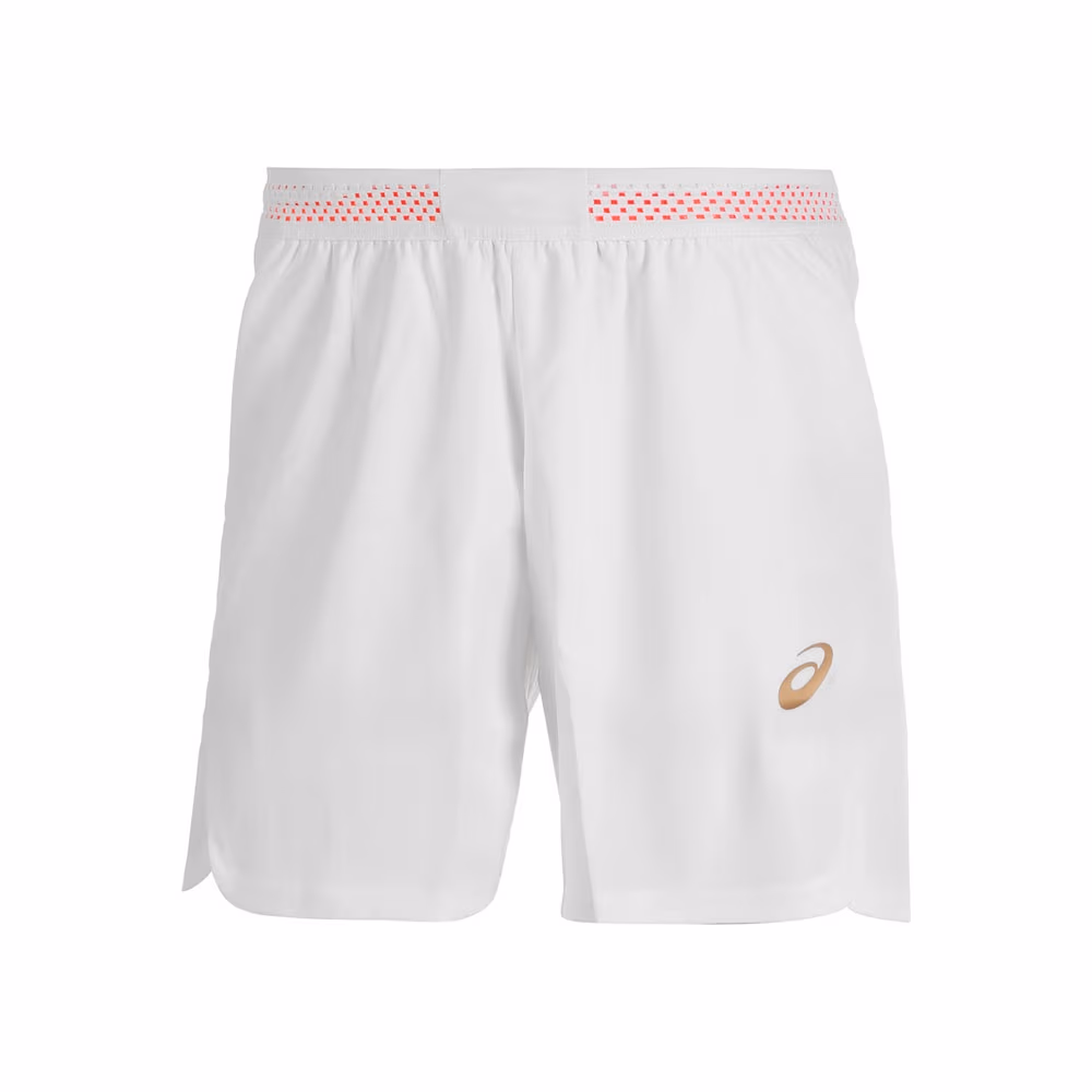 Шорты Asics TENNIS M 7IN SHORT WHITE/SUNRISE RED