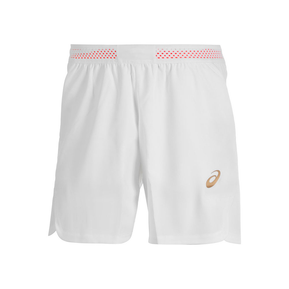 Шорты Asics TENNIS M 7IN SHORT WHITE/SUNRISE RED photo Шорты Asics TENNIS M 7IN SHORT WHITE/SUNRISE RED photo