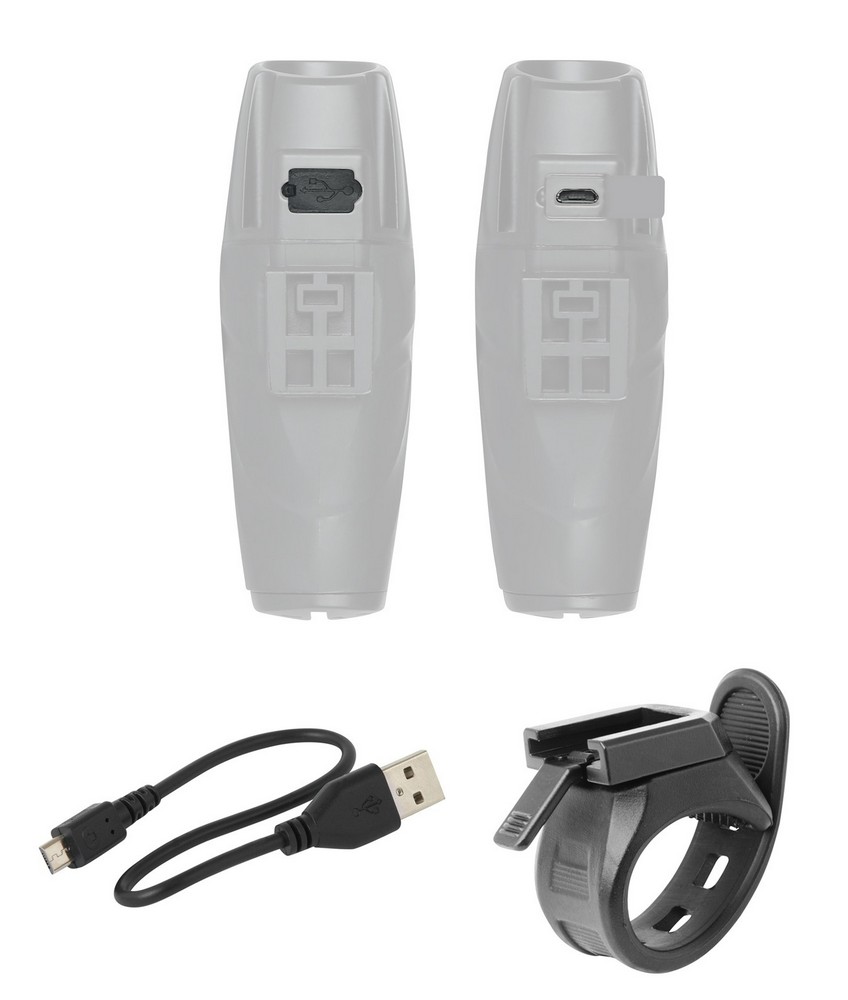 Фонарь передний Force SHARK 700LM USB photo 2
