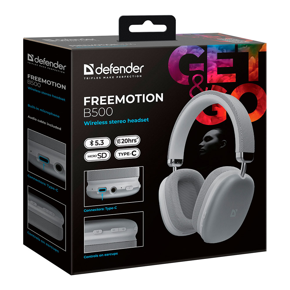 Casti Defender FreeMotion B500 Gri photo 7