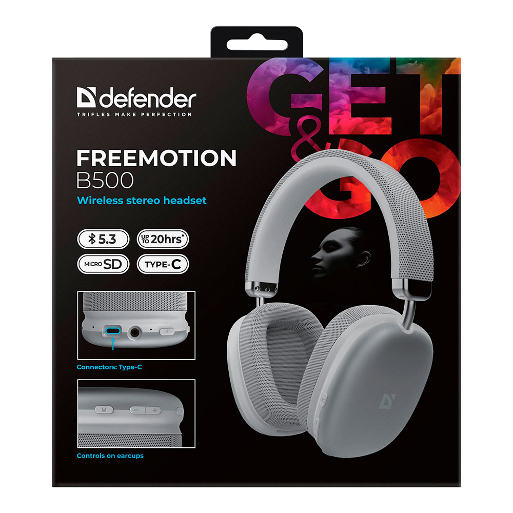 Casti Defender FreeMotion B500 Gri photo 8