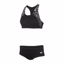  Speedo BOOM PLMT 2PCE AF BLACK/WHITE