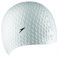 Силиконовая шапочка для плавания Speedo BUBBLE CAP AF WHITE thumbnav