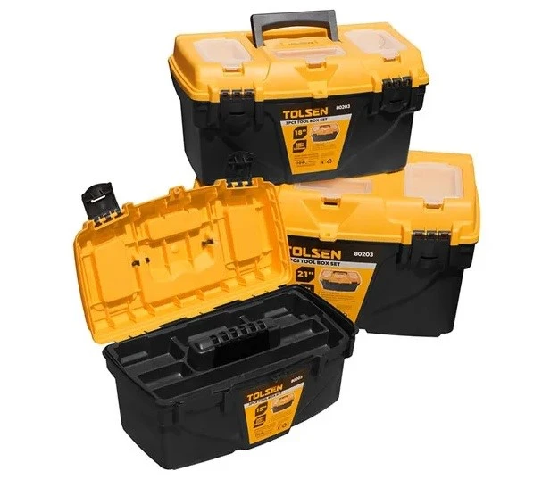 Набор 3 ящика пластиковых Tolsen