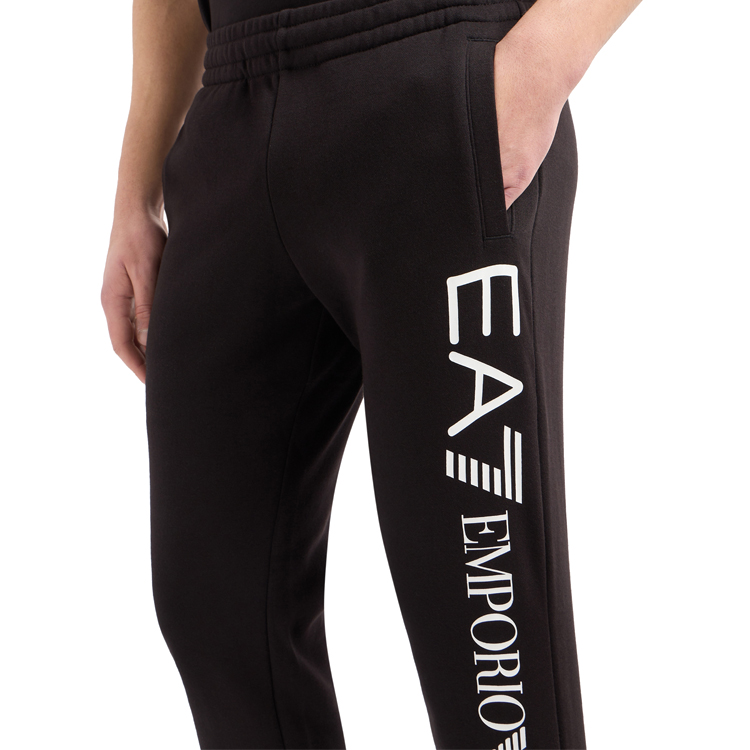 Pantaloni EA7 EMPORIO ARMANI LOGO SERIES COTTON JOGGERS XS Negru Barbati photo 2