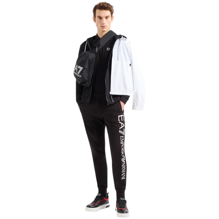 Pantaloni EA7 EMPORIO ARMANI LOGO SERIES COTTON JOGGERS XS Negru Barbati photo 5
