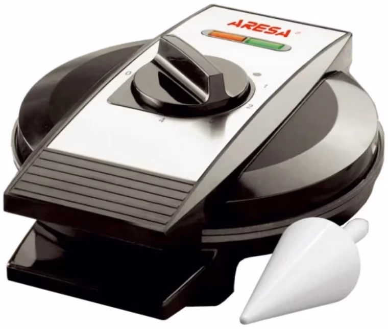 Waffle fier Aresa AR-2803, 1250 W, Negru 