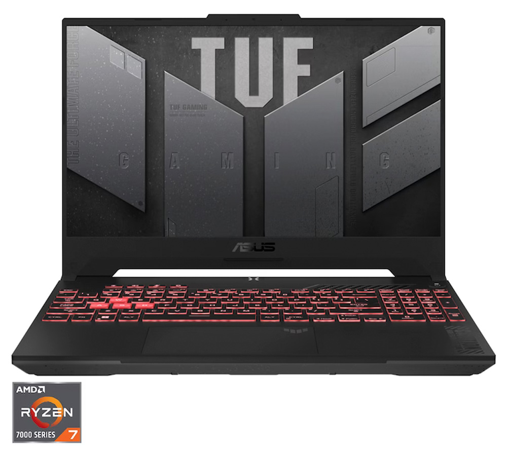 Ноутбук Asus Игровой TUF A15 FA507NURLP003 15.6” / 16 ГБ / 512 ГБ / Ryzen 7 / RTX 4050 / Черный с серым photo 1