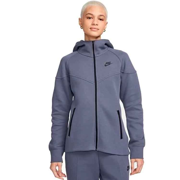 Hanorac Nike W NSW TCH FLC WR FZ HDY XS Albastru Femei photo 1