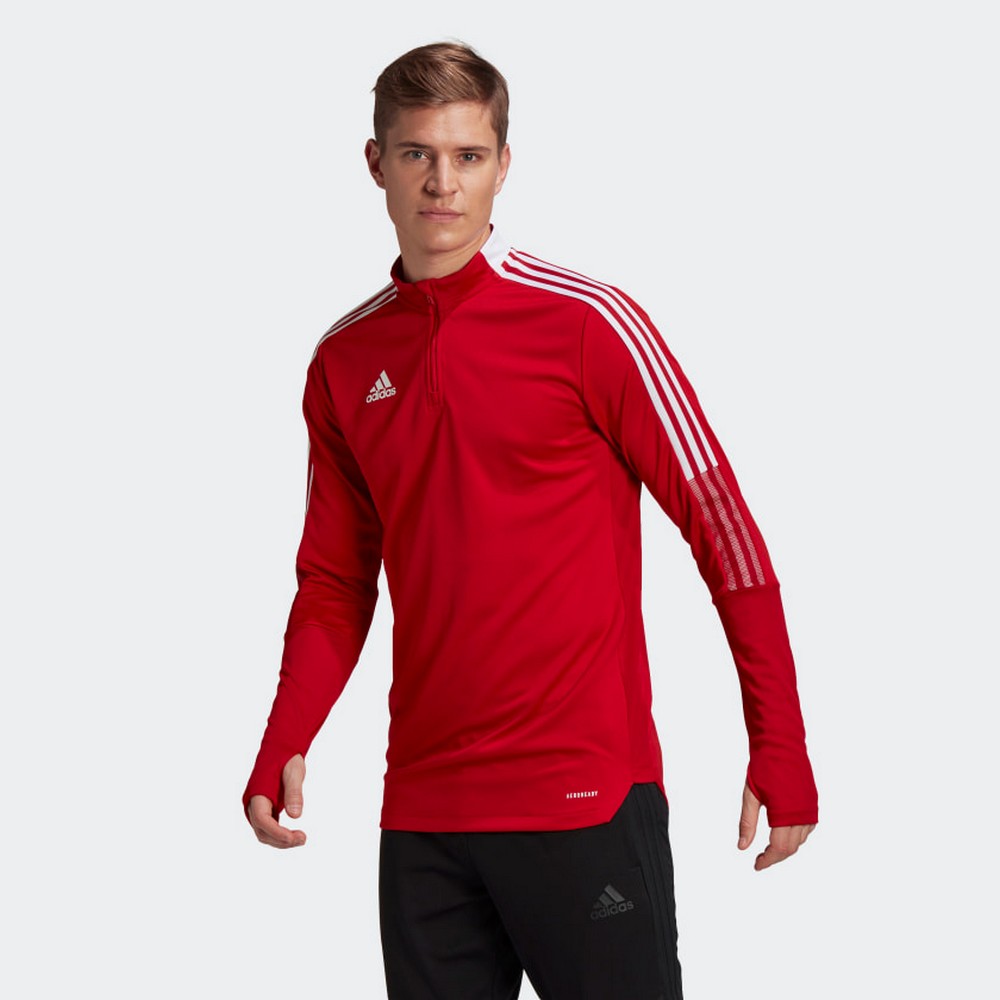 Hanorac pt bărbați Adidas TIRO21 TR TOP S Rosu photo 2