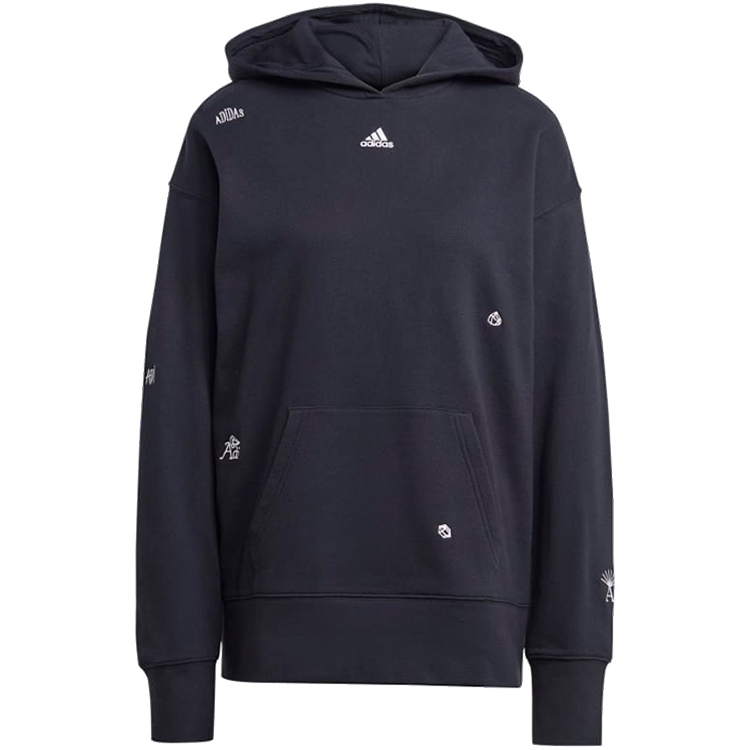 Hanorac Adidas BLUV Q1 HD SWT 2XS Negru Femei photo 2