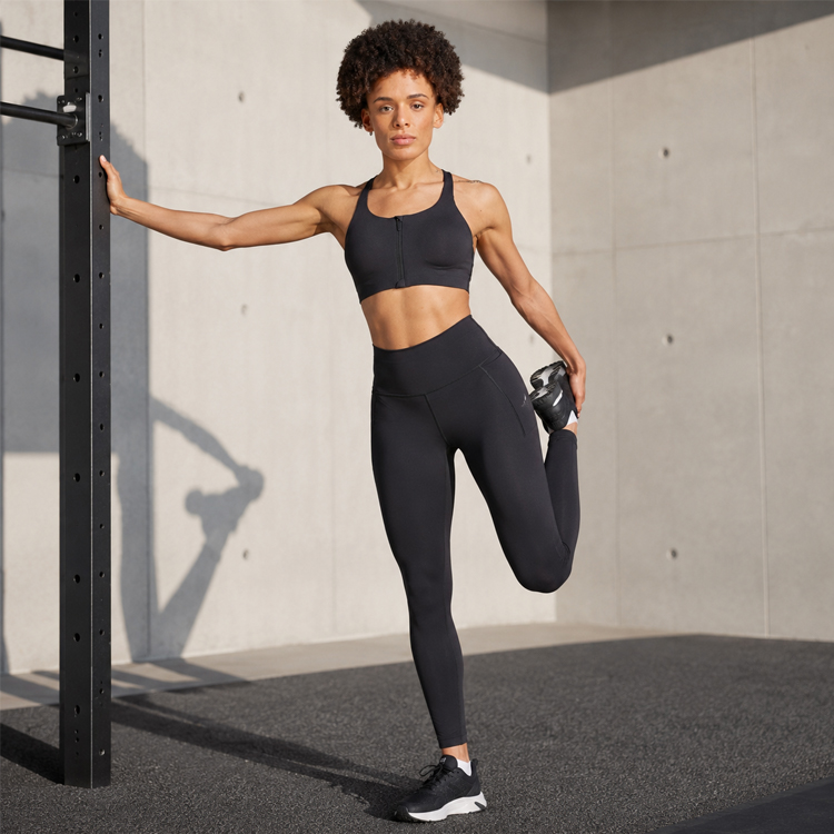Bra sportive Adidas TLRDIM L HS ZIP / Femei / S / Negru photo 3