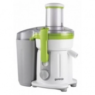 Storcator centrifugal Gorenje JC803G, 1 l, 800 W, 3 trepte viteza, Alb cu verde