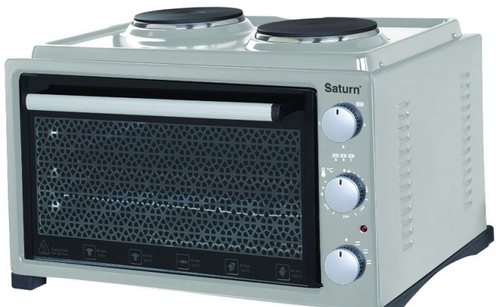 Cuptor electric Saturn STEC10703, 36 l, 13 W, Gri photo Cuptor electric Saturn STEC10703, 36 l, 13 W, Gri photo